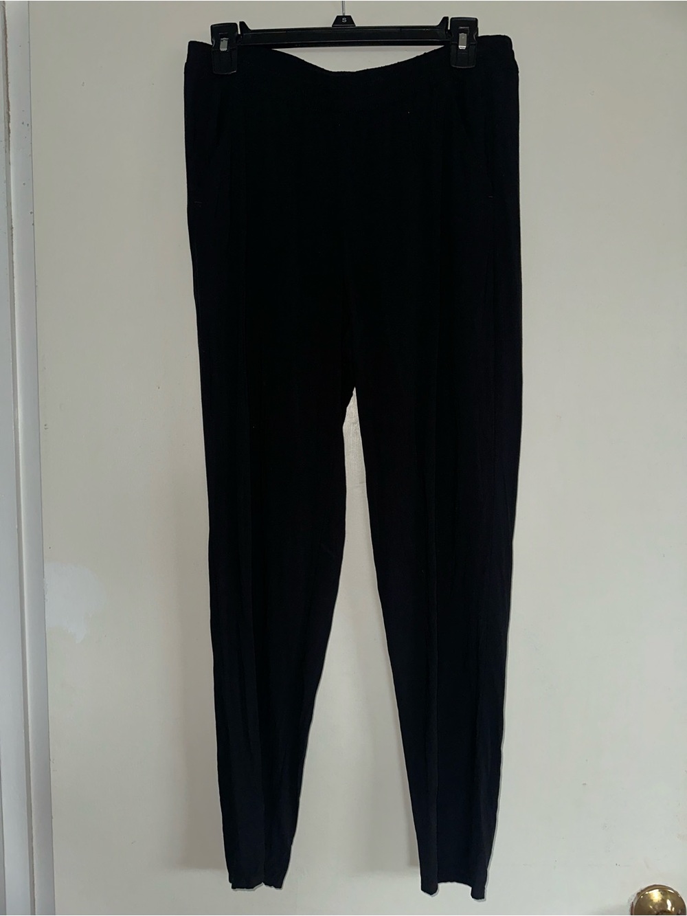 Divided Black Pull-On Pants